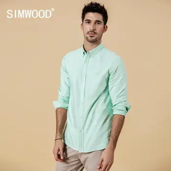 SIMWOOD Rudens-žiemos Vyrų Marškinėliai Naujas 