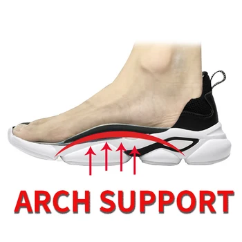 Flatfoot Orthotic Arch Paramos 3D Korekcija Vienodo Kojų ortopedinė Kojų skausmas sporto kvėpuojantis Smūgį absorbuojančiu bateliai vyrai