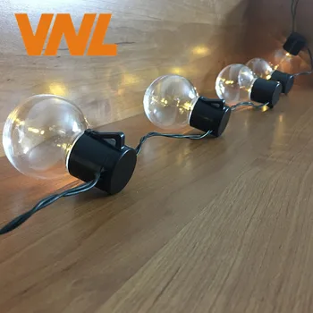 VNL Saulės 5M 20 LED Vestuvių G50 String Pasakų Pasaulyje Šviesos diodų (LED) Lempučių Girlianda Šilta, Pasakų Styginių Šviesos Lauko Šalies Sodas Garliava