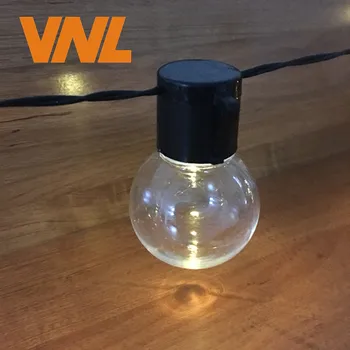 VNL Saulės 5M 20 LED Vestuvių G50 String Pasakų Pasaulyje Šviesos diodų (LED) Lempučių Girlianda Šilta, Pasakų Styginių Šviesos Lauko Šalies Sodas Garliava