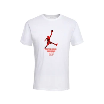 Hip-Hop vyriški T Marškinėliai Vasarą Prekės Atsitiktinis O-Kaklo trumpomis Rankovėmis T-shirt Mens Prekės Jordanija 23 Spausdinimas Vyrų Tee Marškinėliai