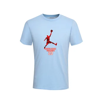 Hip-Hop vyriški T Marškinėliai Vasarą Prekės Atsitiktinis O-Kaklo trumpomis Rankovėmis T-shirt Mens Prekės Jordanija 23 Spausdinimas Vyrų Tee Marškinėliai