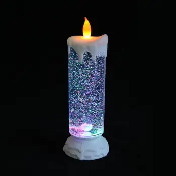 Spalva Keičiasi LED Vandens Žvakė Įkraunamas LED Blizgučiai LED Žvakė Žvakės Spalva Vandens Keitimas I4S6