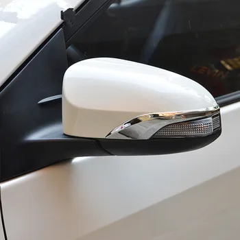 CARLOB 2vnt Automobilio galinio vaizdo Veidrodėlio Dangtelis Apdailos Juosta Apdaila Perdangos Scratchproof Toyota Corolla m. m. 2016 m. 2017 m.