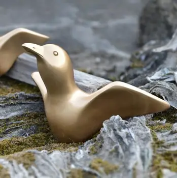 3D Dervos Paukščių Nuryti Drabužiai-kablio Pakabos Namų Amatų Sieninio laikiklio Apdaila Jaukus Saugojimo Skrybėlę Kailis Kabo Miegamojo Priedų