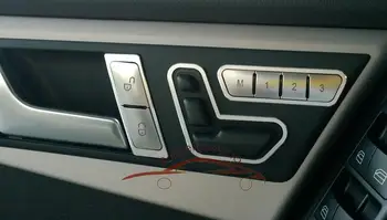 6PCS Automobilio sėdynės reguliavimo mygtukai dekoratyvinis blizgančiais Mercedes Benz E/GLK/CLS/ML/ GL/GLE