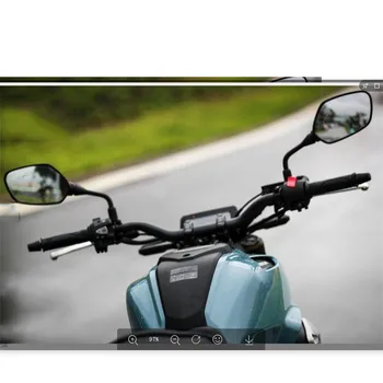 Motociklas pusės veidrodėlis unviersal 8MM 10MM motokroso išoriniai honda cb500x cb650f CB veidrodis motociklo galinio vaizdo moto