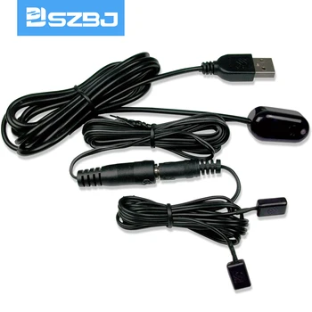 SZBJ U102 USB Adapteris IR Kartotuvas Spindulių Nuotolinio 1 Imtuvas 2 Teršėjai Kontrolės Rinkinys Paslėptas IR Sistemos,