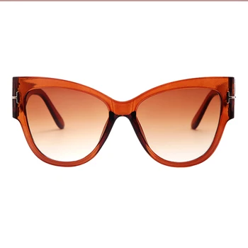 2020 Naujas Mados Prekės ženklo Dizaineris Tom Cat Eye Akiniai nuo saulės Moterims, Negabaritinių Rėmo Derliaus Saulės Akiniai oculos de sol UV400