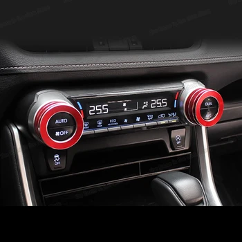 Lsrtw2017 Toyota Rav4 2019 2020 2021 xa50 Automobilių oro kondicionavimo nustatykite rankenėlę žiedas Apdaila Dekoratyvinis Interjero Priedai