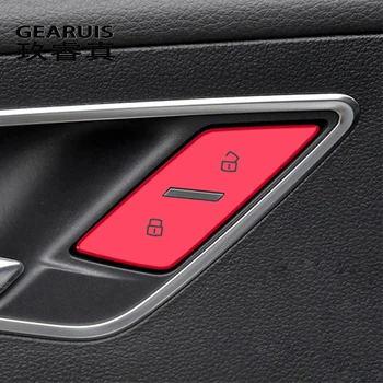 Automobilio Stilius Audi Q2 Q2L Pavaros Perjungimo Skydelio Apima multimedijos BLCk MENIU mygtukai dekoro Lipdukai Interjerui auto Priedai