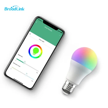 Broadlink LB27 R1 Smart WiFi Lemputės 10W E27 RGB LED Lempučių Lempa Smart Home Suderinama su Alexa, Google 