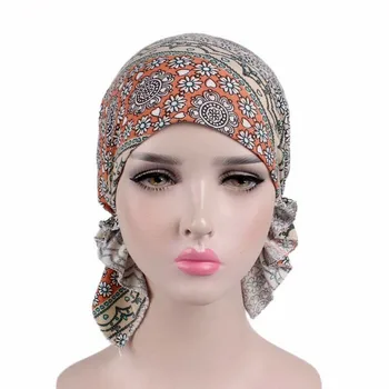 2020 mados spausdinti moterų turbaną variklio dangtis, minkštas elastingas gėlės lady apvyniokite galvą skara hijab kepurės turbante moterų musulmonių galvos apdangalas