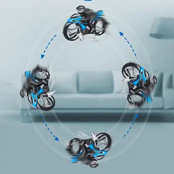 RC Motociklo drone juguetes Sausumos Ir Oro Dual Mode 