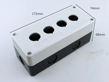 Atsparus vandeniui mygtuką langelį perjungti valdymo dėžutė 12345 skylę pramonės jungiklis indikatoriaus langelis 22mm