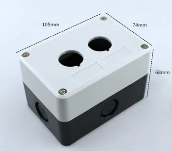 Atsparus vandeniui mygtuką langelį perjungti valdymo dėžutė 12345 skylę pramonės jungiklis indikatoriaus langelis 22mm