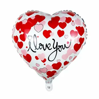 10vnt Meilė Širdies Vestuvių Balionai Valentino Diena-Osioms Šalies Apdaila Pripučiami, aš Tave Myliu, Helio Balionų Dovanų Globos