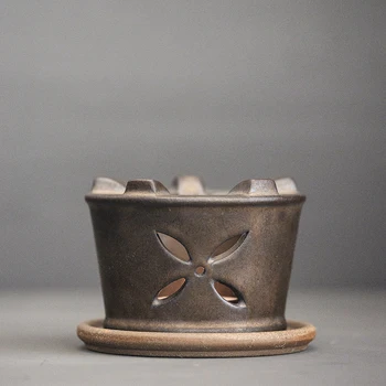 LUWU bronzos keramikos arbatos gaisro viryklė derliaus arbata šilumos šildytuvus arbatos priedai