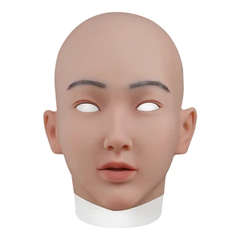 Christina Minkšto Silikono Transseksualų Kaukė Crossdress Cosplay Kaukė Rankų darbo Kosmetika Kaukė veidui Shemale Drag Queen