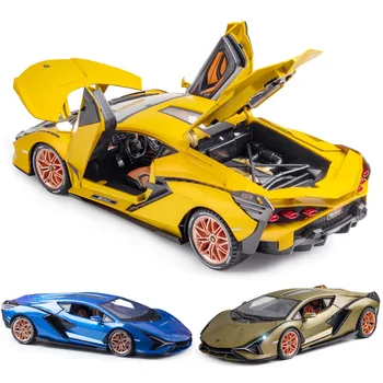 1:18 Lamborghinis Automobilio Modelį su spaudimu Išgauto Lydinio Berniukams, Žaislų Automobiliai Diecasts & Žaislas SIAN FKP37 Superautomobilį Kolekcionuojamų Vaikams Automobilių Nemokamas Pristatymas