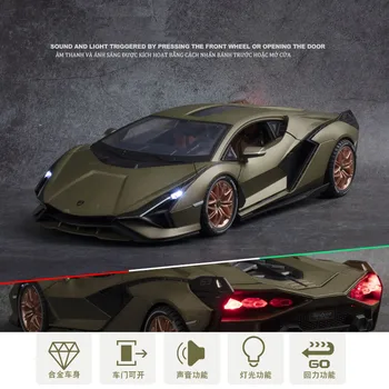 1:18 Lamborghinis Automobilio Modelį su spaudimu Išgauto Lydinio Berniukams, Žaislų Automobiliai Diecasts & Žaislas SIAN FKP37 Superautomobilį Kolekcionuojamų Vaikams Automobilių Nemokamas Pristatymas