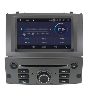 Android 9.0 Automobilio Radijo Player Multimedia Stereo Peugeot 407 2004 m. 2005 m. 2010 M. Auto Audio, DVD Video, GPS, WIFI, BLuetooth, Navigacija