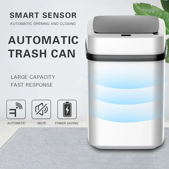 Smart Šiukšliadėžės Pažangios Jutiklio Indukcijos Elektros šiukšlių Dėžę Touchless Virtuvė, Vonios kambarys Šiukšlių dėžė Eco-friendly Namų sumetami į šiukšlių konteinerį