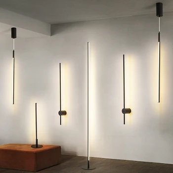 Šiuolaikinių LED Sienos lempos Vonios kambarys Šviesos Aukso/Juoda Vandentiekis Sienos Llghts Akrilo veidrodėlio lemputė 0.6-1.4 M veidrodis lempos patalpų apšvietimas