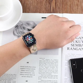 Lunnary Gyvatės Odos natūralios Odos Watchband Apple Watch Band Serijos 5/3 Apyrankę 42mm 38mm Dirželis iwatch 6 4 SE Juosta
