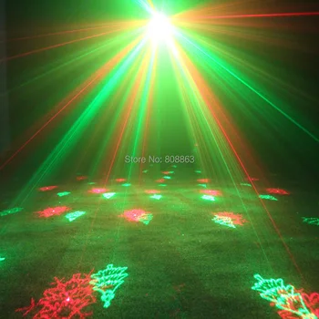 ESHINY Nuotolinio R&G Lazerio 3 Kalėdų Modelius Projektorius DJ Šalis Poveikis Šokių Diskoteka Etape, Baras, Poilsio Kambarys Šviesos L133N8