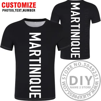 MARTINIKA Marškinėliai Pavadinimas Numeris Mtq T-shirt Foto Logotipai Drabužių Print 
