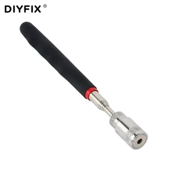 DIYFIX Mini Nekilnojamojo Stick Neodimio Imanes LED Pasiimti Įrankį Teleskopinis Magnetinis Magnetas Priemonė Įlaipinami Veržlės ir Varžtai Rankiniai įrankiai