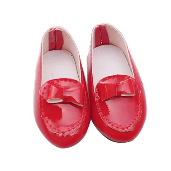 Lėlės batai Amerikos mados smailianosiai batai 2 spalvos suknelė, batai tinka 16 colių ir 14,5 colių Mergina priedai r23