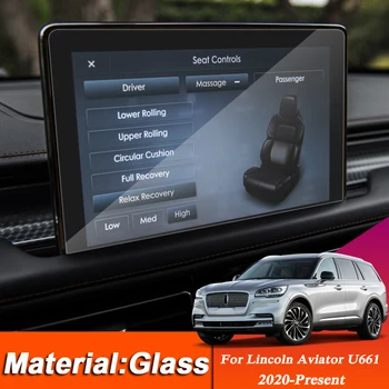 Automobilių Stiliaus GPS Navigacijos Ekrano Stiklo Apsauginė Plėvelė Įklija, Lincoln Aviator U661 2020-Dabartinė Vidaus reikalų Automobilių Reikmenys