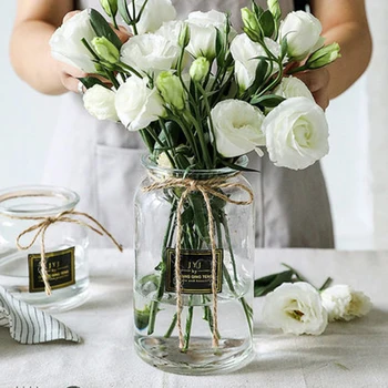 Gėlių Vaza, Stiklo Vestuvių Dekoravimas Sode Kambarį Papuošalai Šiuolaikinės Skaidrus Vazos Hydroponics Augalų Ins