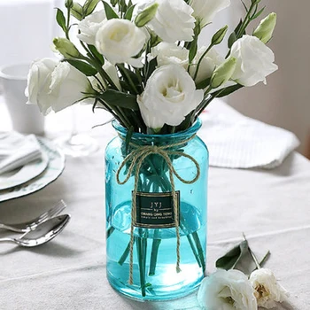 Gėlių Vaza, Stiklo Vestuvių Dekoravimas Sode Kambarį Papuošalai Šiuolaikinės Skaidrus Vazos Hydroponics Augalų Ins
