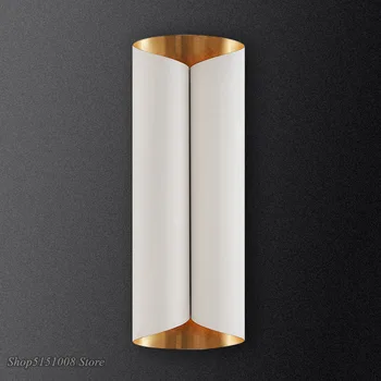šiuolaikinės kūrybos Baltas Auksas Juodas led sienų šviestuvai, miegamojo lovos sienos lempos dizaineris modelis kambarys sconce patalpų dekoro įrenginiai
