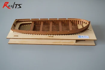 RealTS Klasikinių medinių valčių 1/48 valtis medinė valtis surinkti rinkinys medinės dėlionės