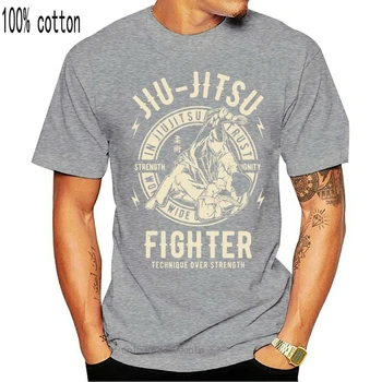 Jiu-Jitsu T-shirt Kovos Menų Marškinėliai Brazilian Jiu-Jitsu Vyrai