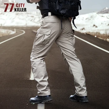77City Žudikas Tactical Kelnes Vyrams, Vandeniui Kovoti su Poilsiu Vyrų Multi-pocket SWAT Krovinių Ruožas Darbo Kelnės Hombre Dydis S-2XL