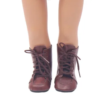 18 colių Mergaičių lėlės tamsiai rudos Martin įkrovos Amerikos naujagimių batų žaislai tinkami 43 cm kūdikių lėlės s104