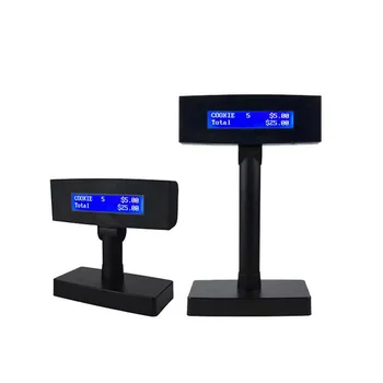LCD210B mažo Dydžio LCD Klientų Polių 2 Eilutes Mažmeninė Parduotuvė, POS Sistema, Klientų Ekranas 40 Simbolių