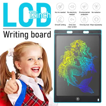 12 Colių Lankstų LCD Raštu Tabletė Skaitmeninio Piešimo Tablet Rašysenos Pagalvėlės Nešiojamų Kopijuoti Valdybos Grafinį Planšetinį kompiuterį Vaikams Žaislas