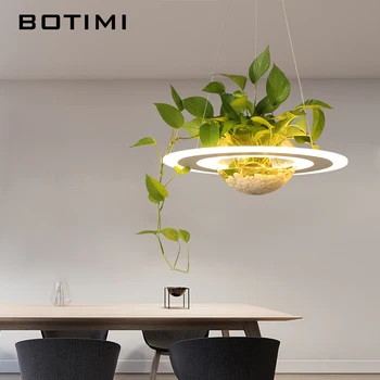 BOTIMI Modernios LED Sieniniai šviestuvai Su Stiklo Vazonas Turas Akrilo Umbra, Valgomasis, Kavos Baras Lempa Be Augalai