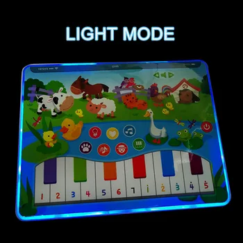 Naujos 7 Rūšių Kūdikių Muzikos Ir Šviesos Paino Klaviatūros Žaislai Švietimo Dainos Vaikams Žaisti Įdomus Ūkio, Mokymosi Mygtukai Gyvūnų Balso Žaislas