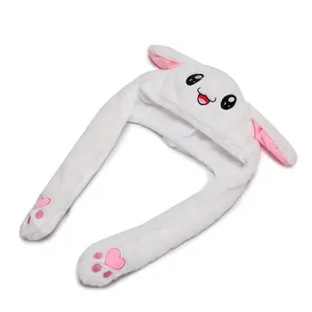 Mados Cute Bunny Pliušinis Skrybėlę Juokinga Playtoy Ausų Aukštyn Žemyn Triušio Dovana Žaislas Vaikams, Merginos, Mergina, Mielas, hat, #9