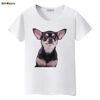 BGtomato Naujas!! Super mielas šuniukas T-shirt moterų mėgstamus drabužius puikus šuo 3D marškinėliai Geros kokybės prekės ženklą, trišakiai atsitiktinis viršūnės