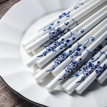 10 porų/daug Kinų mėlynos ir baltos underglaze keramikos lazdelės lengva valyti sveikatos ir įvairių gėlių