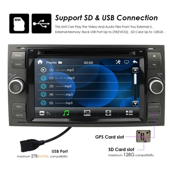 2 Din Car DVD GPS Radijo Multimedia Vaizdo Grotuvas 