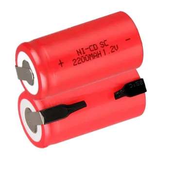 Ni-Cd 1.2 V SC baterija 2200mah Įkraunamas Baterijas Sub C nimh ląstelių suvirinimo smeigtukai tab dulkių siurblys, elektrinis grąžtas